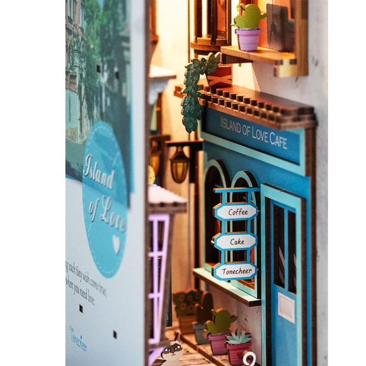 Miniaturowy domek Book Nook - Szczęśliwa wyspa