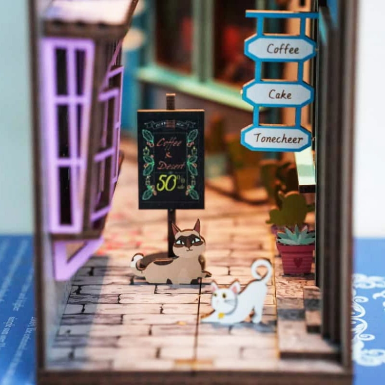 Miniaturowy domek Book Nook - Szczęśliwa wyspa