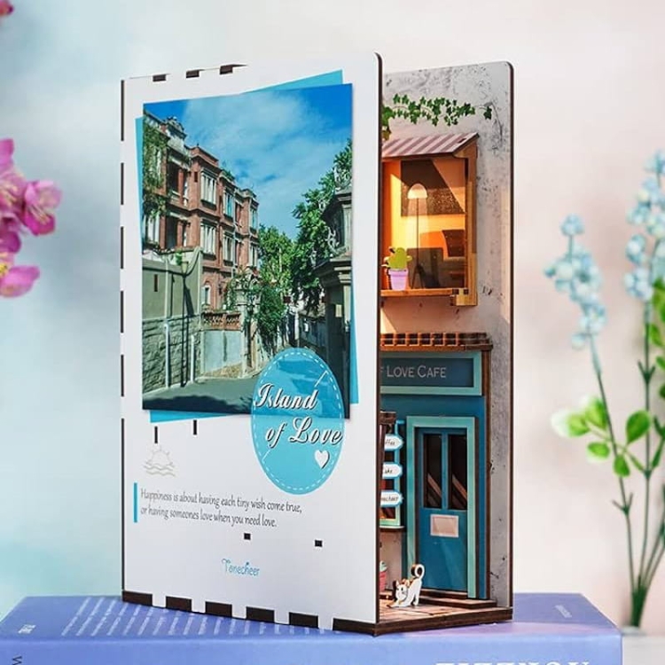 Miniaturowy domek Book Nook - Szczęśliwa wyspa
