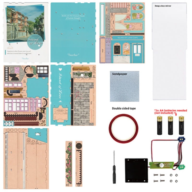 Miniaturowy domek Book Nook - Szczęśliwa wyspa