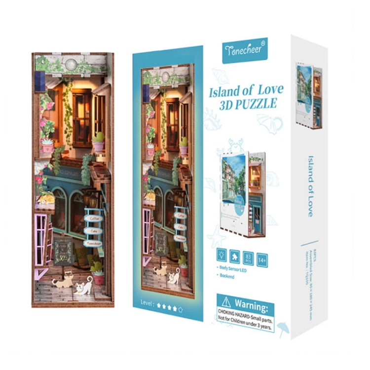 Miniaturowy domek Book Nook - Szczęśliwa wyspa