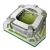Stadion piłkarski - ALLIANZ PARQUE – Palmeiras FC – Puzzle 3D 106 elementów