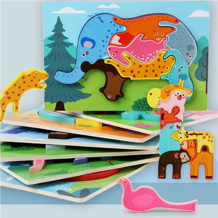 Puzzle drewniane - Ptaszek