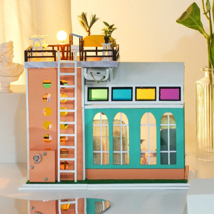 Miniaturowy domek - Przez różowe okulary