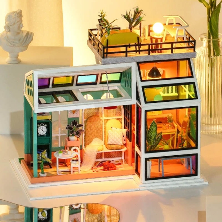 Miniaturowy domek - Przez różowe okulary