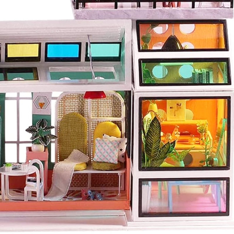 Miniaturowy domek - Przez różowe okulary