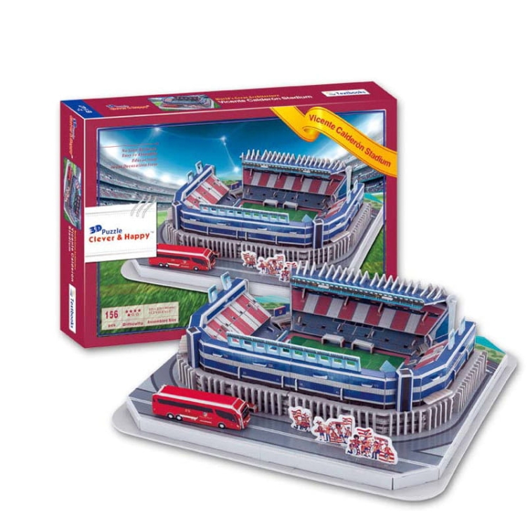 Stadion piłkarski - VINCENTE CALDERON - Atlectico Madryt FC - Puzzle 3D 156 elementów