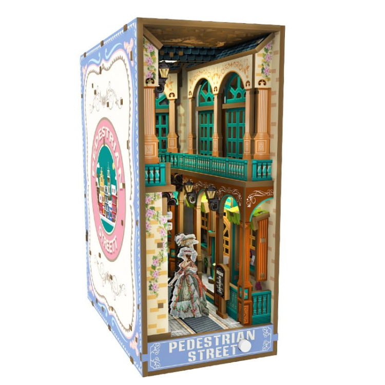 Miniaturowy domek Book Nook - Wiktoriańska uliczka