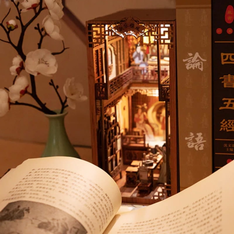 Miniaturowy domek Book Nook - Kwiat jaśminu Dynastii Qing