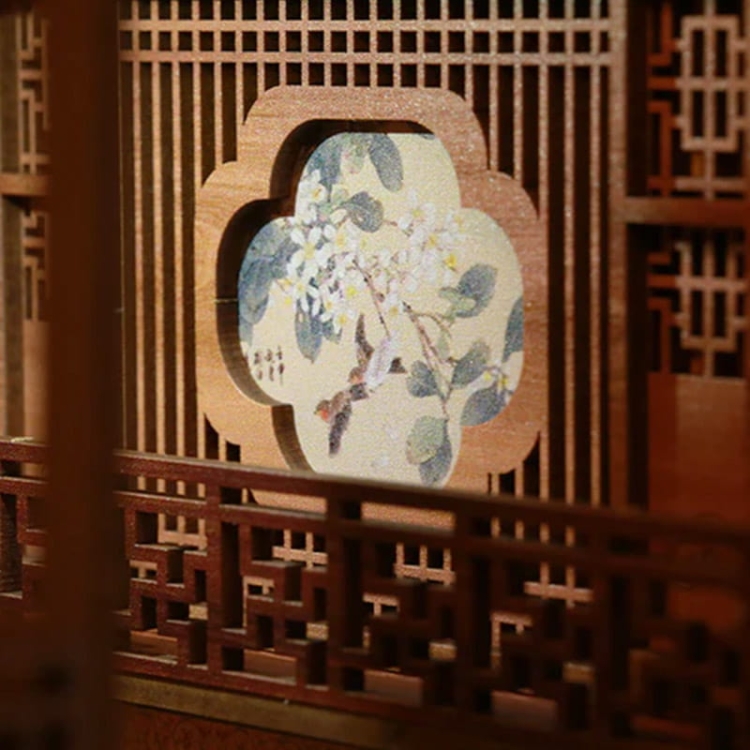 Miniaturowy domek Book Nook - Kwiat jaśminu Dynastii Qing