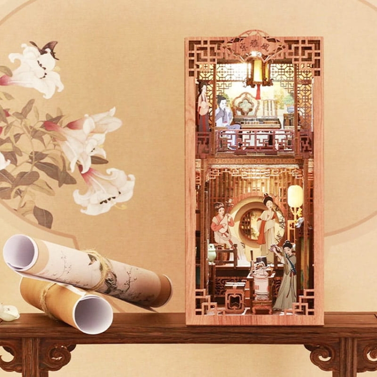 Miniaturowy domek Book Nook - Kwiat jaśminu Dynastii Qing