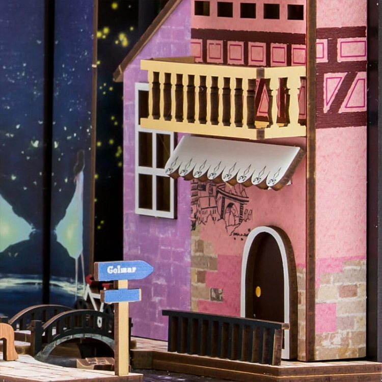 Miniaturowy domek Book Nook - Spacer pod gwiazdami