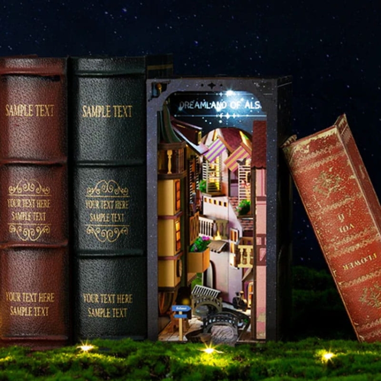 Miniaturowy domek Book Nook - Spacer pod gwiazdami