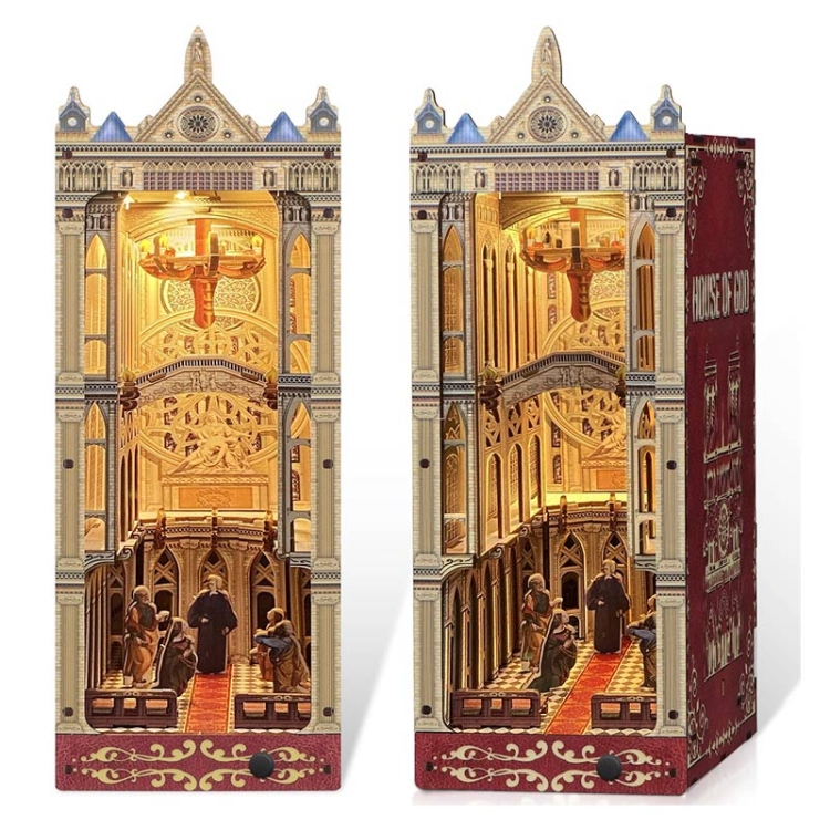Miniaturowy domek Book Nook - Katedra Notre Dame