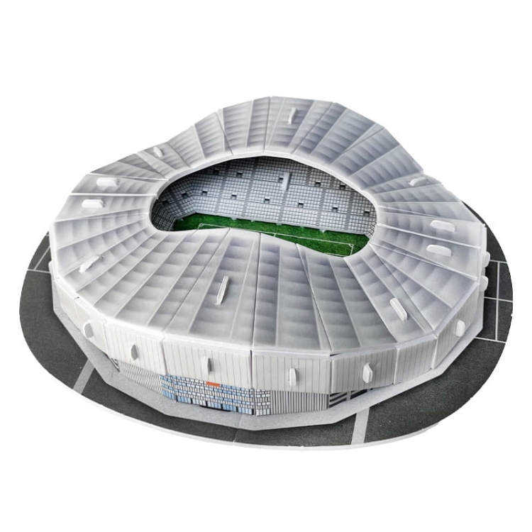 Mini stadion piłkarski - VELODROME - Olympique Marsylia FC - Puzzle 3D 33 elementy