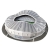 Mini stadion piłkarski - VELODROME - Olympique Marsylia FC - Puzzle 3D 33 elementy
