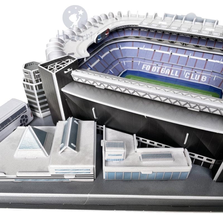 Stadion piłkarski - SANTIAGO BERNABEU - Real Madryt FC - Puzzle 3D 139 elementów