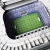 Stadion piłkarski - SANTIAGO BERNABEU - Real Madryt FC - Puzzle 3D 139 elementów