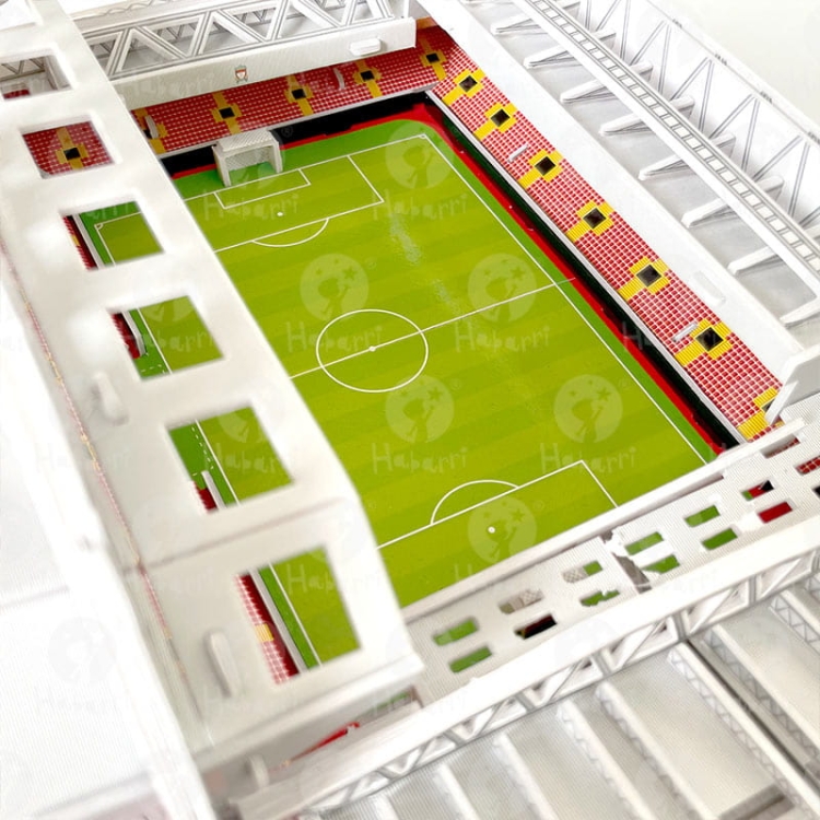 Stadion piłkarski - ANFIELD - FC Liverpool - Puzzle 3D 113 elementów