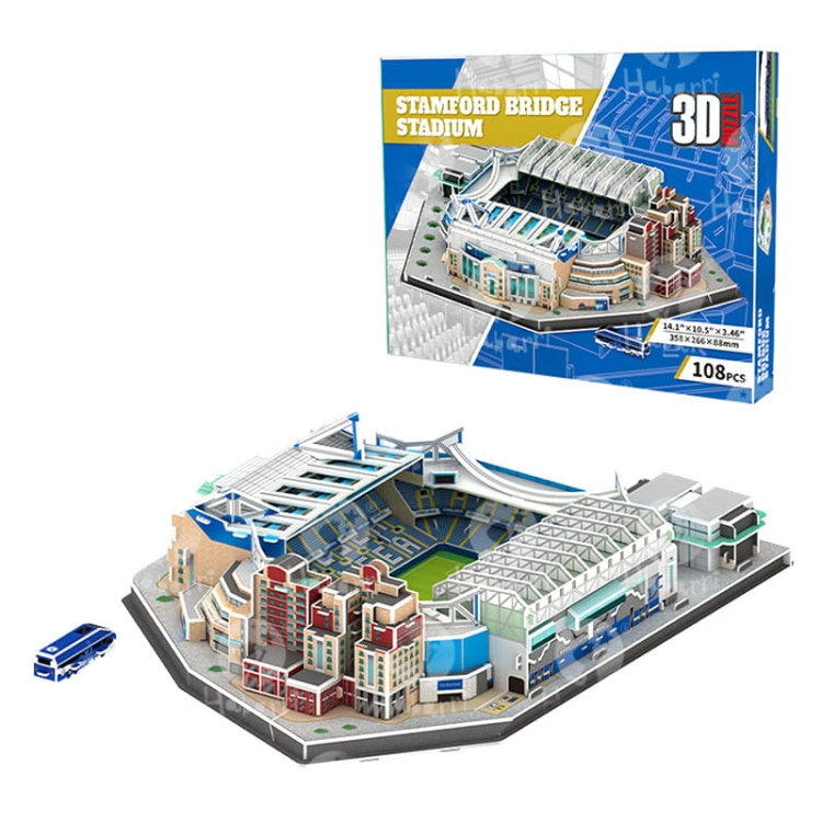 Stadion piłkarski - STAMFORD BRIDGE - FC Chelesa - Puzzle 3D 108 elementów