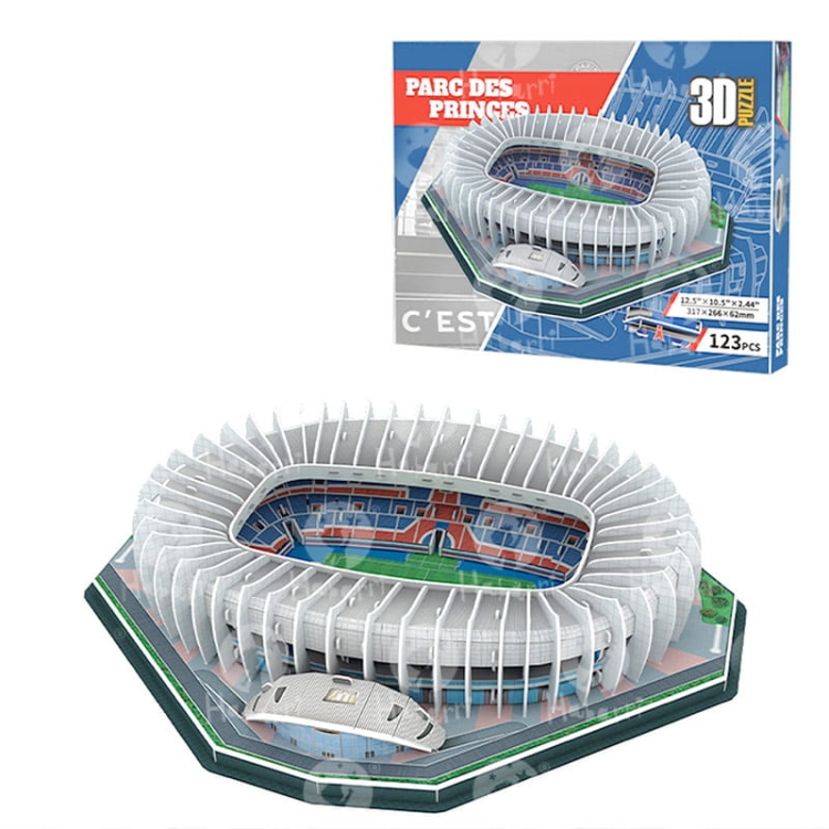 Stadion piłkarski - PARC DEC PRINCES - FC Paris Saint Germain - Puzzle 3D 123 elementy