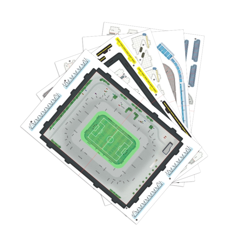 Stadion piłkarski - SIGNAL IDUNA PARK - FC Borussia Dortmund - Puzzle 3D 104 elementy