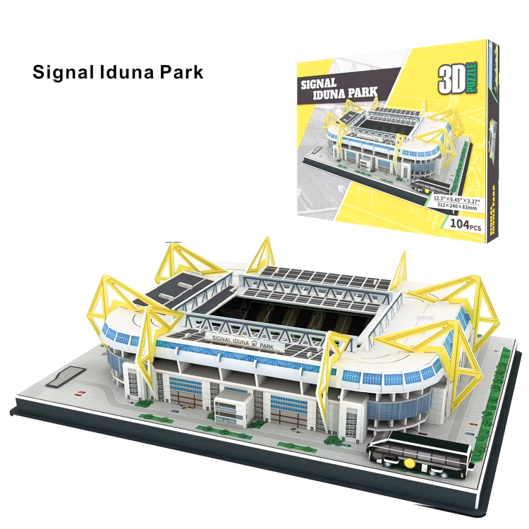 Stadion piłkarski - SIGNAL IDUNA PARK - FC Borussia Dortmund - Puzzle 3D 104 elementy