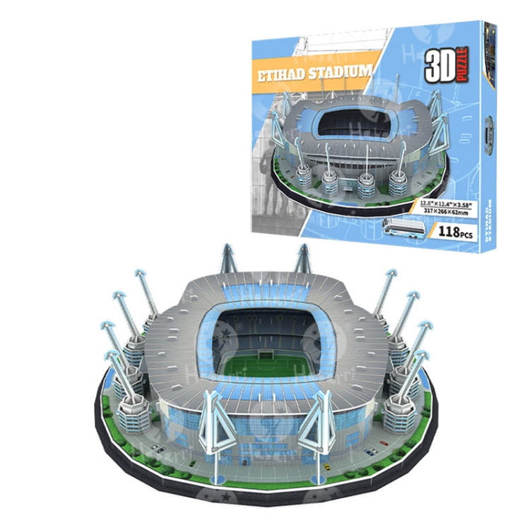 Stadion piłkarski - ETIHAD - FC Manchester City - Puzzle 3D 118 elementów