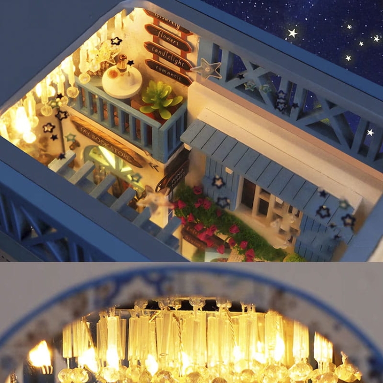 Miniaturowy domek Book Nook - Morska Bryza