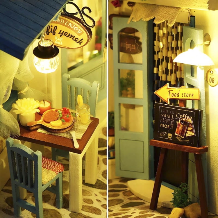 Miniaturowy domek Book Nook - Morska Bryza