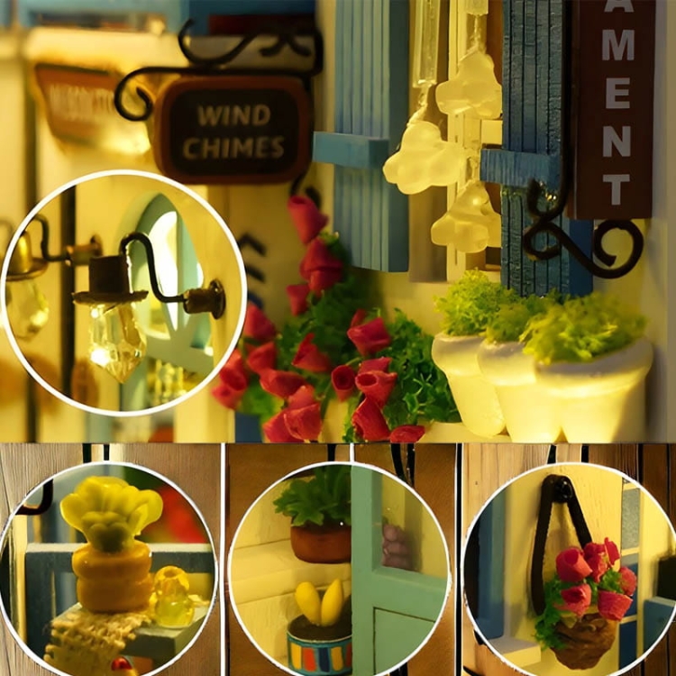 Miniaturowy domek Book Nook - Morska Bryza