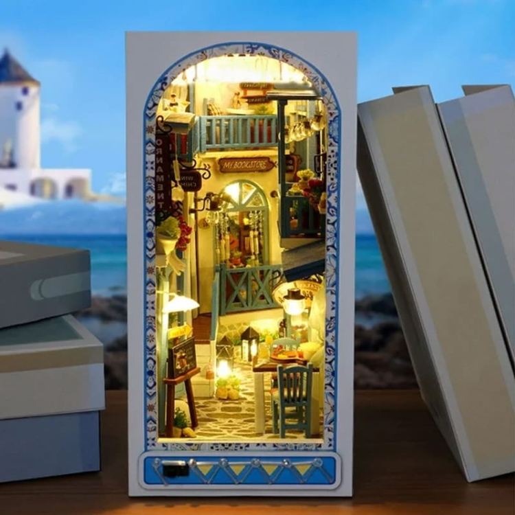 Miniaturowy domek Book Nook - Morska Bryza