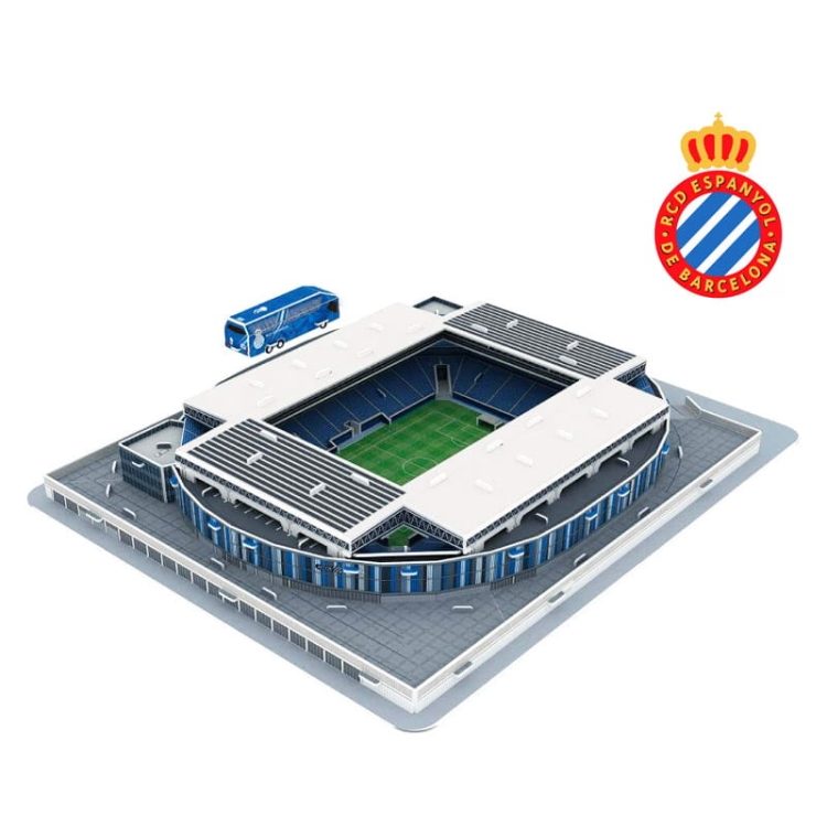 Stadion piłkarski - RCDE Barcelona - Puzzle 3D 98 elementów - model klubowy
