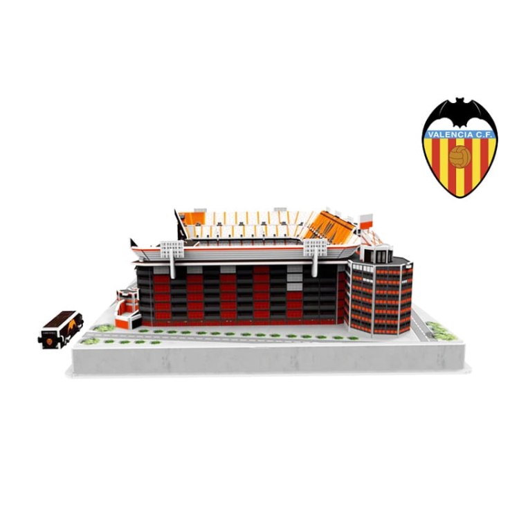 Stadion piłkarski LED - Mestalla - Puzzle 3D 67 elementów - model klubowy