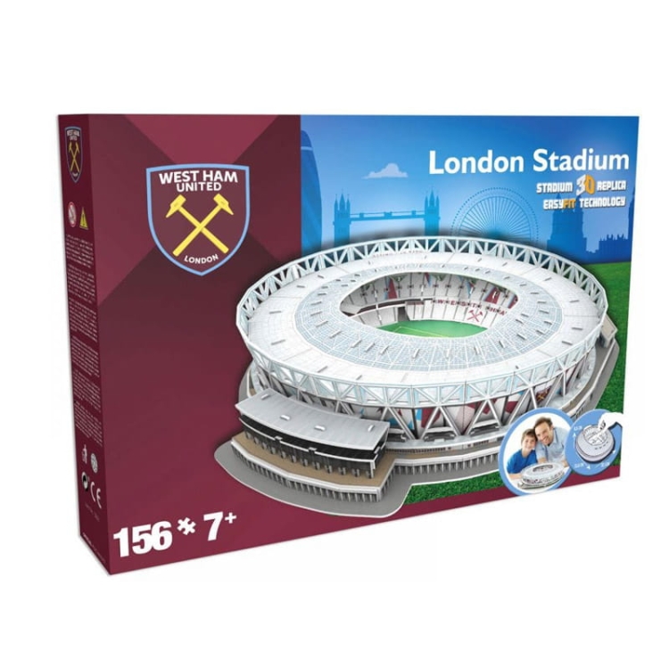 Stadion piłkarski - West Ham United FC - Puzzle 3D 156 elementów - model klubowy
