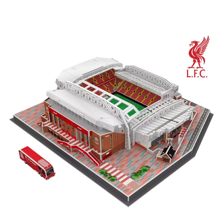 Stadion piłkarski ANFIELD - Liverpool FC - Puzzle 3D 142 elementy - model klubowy