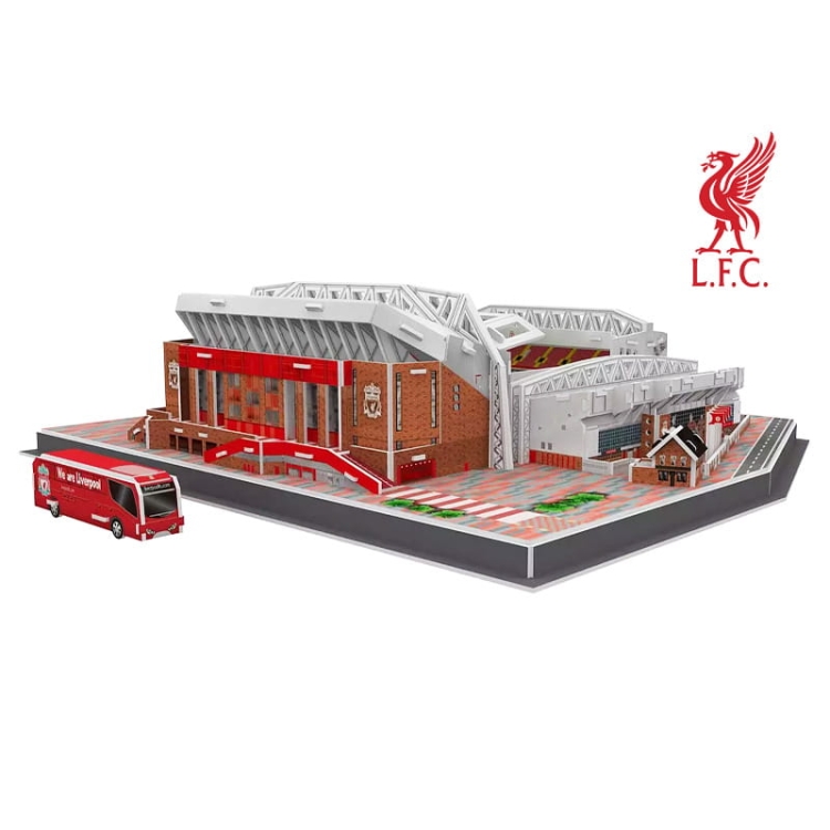 Stadion piłkarski ANFIELD - Liverpool FC - Puzzle 3D 142 elementy - model klubowy