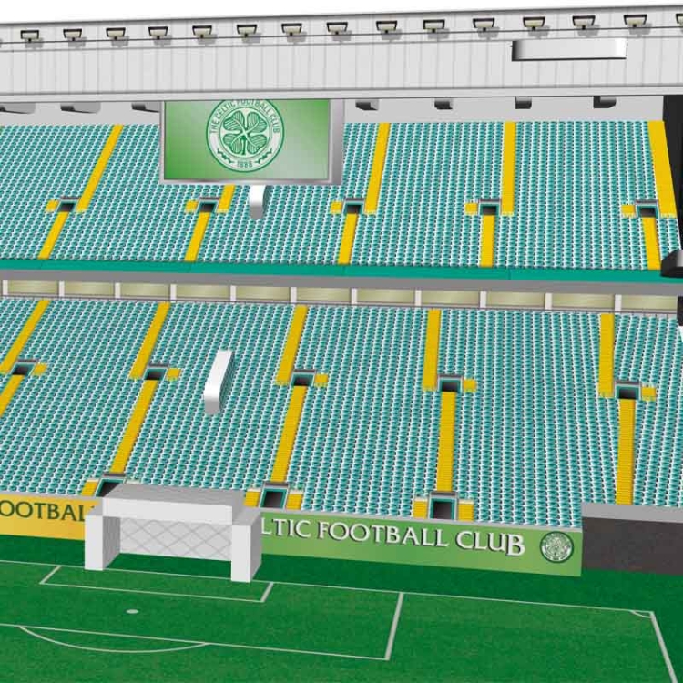 Stadion piłkarski CELTIC PARK - Celtic FC - Puzzle 3D 179 elementów - model klubowy