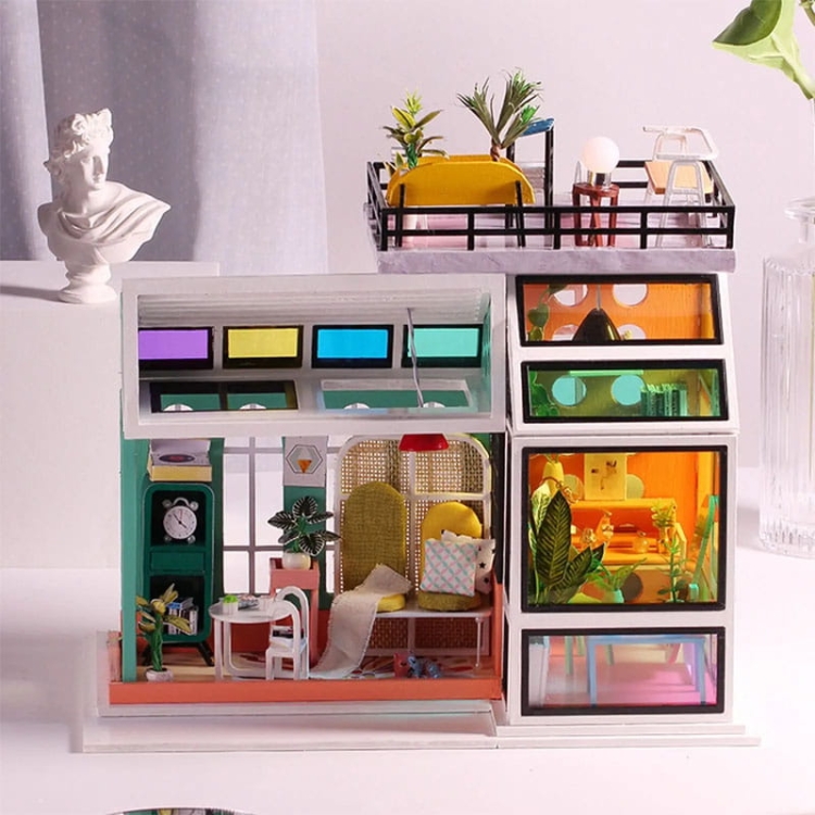 Miniaturowy domek - Przez różowe okulary