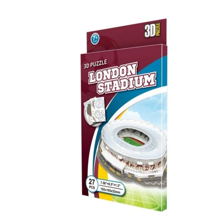Mini stadion piłkarski - LONDON STADIUM - West Ham United FC - Puzzle 3D 27 elementów