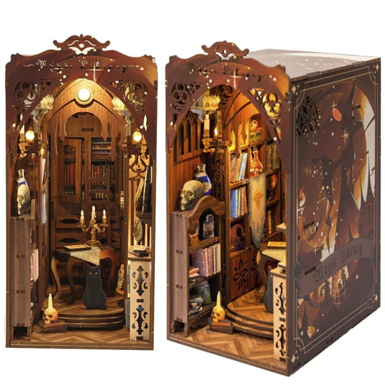 Miniaturowy domek Book Nook - Tajemnicza biblioteka