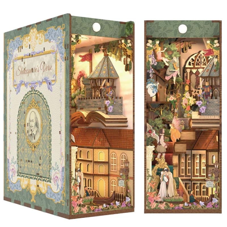Miniaturowy domek Book Nook - Romeo i Julia - miłość świata