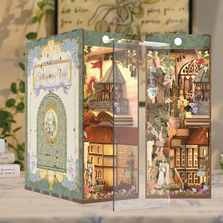 Miniaturowy domek Book Nook - Romeo i Julia - miłość świata