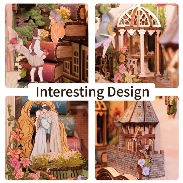 Miniaturowy domek Book Nook - Romeo i Julia - miłość świata