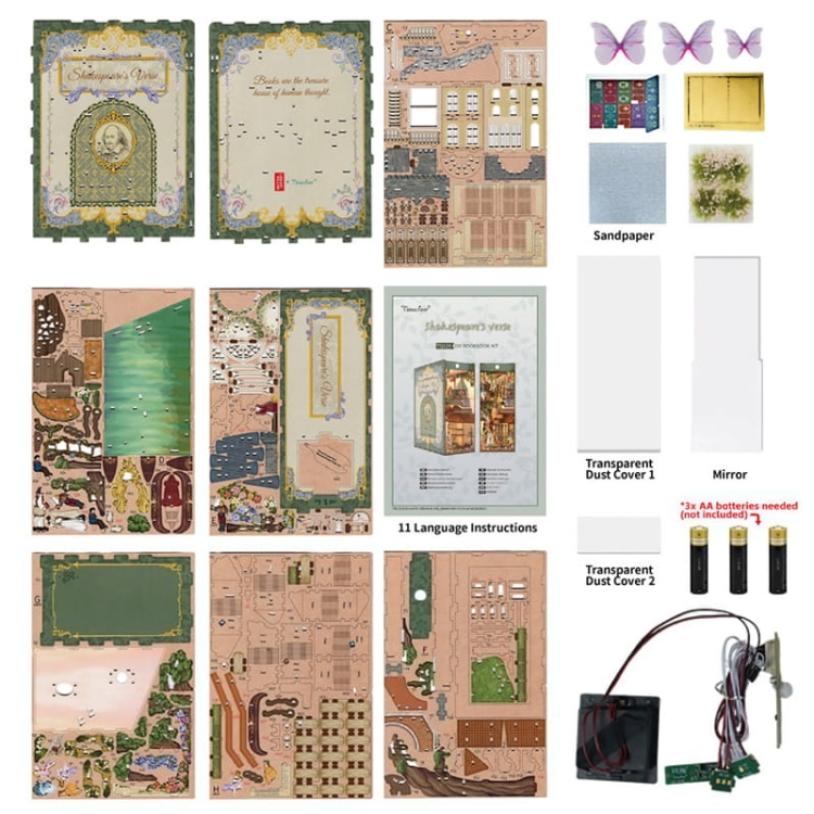 Miniaturowy domek Book Nook - Romeo i Julia - miłość świata