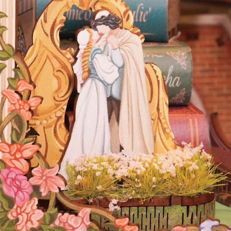 Miniaturowy domek Book Nook - Romeo i Julia - miłość świata