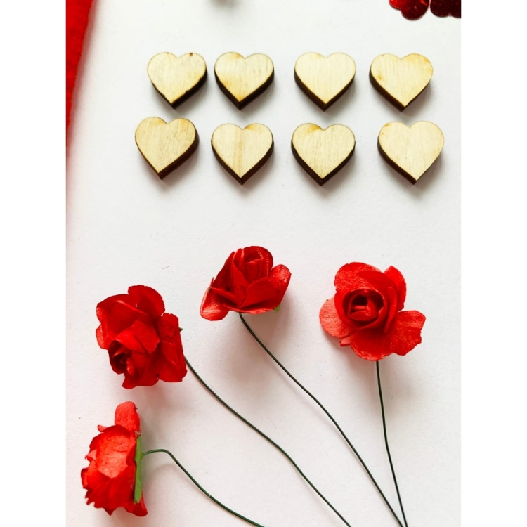 Dekorationsset zum Valentinstag für Miniaturhaus - klein