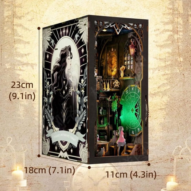 Miniaturowy domek Book Nook - Karty tarota