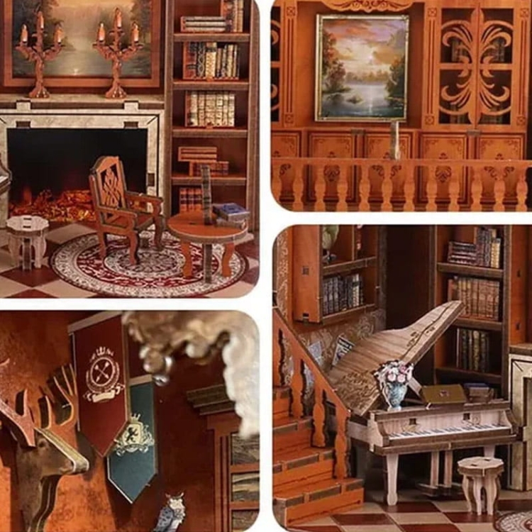 Miniaturowy domek Book Nook - Brytyjska elegancja Grimm's
