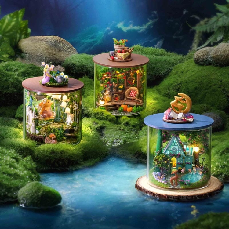 Miniaturowy domek - Turkusowe jezioro*